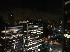 View from the hotel at night